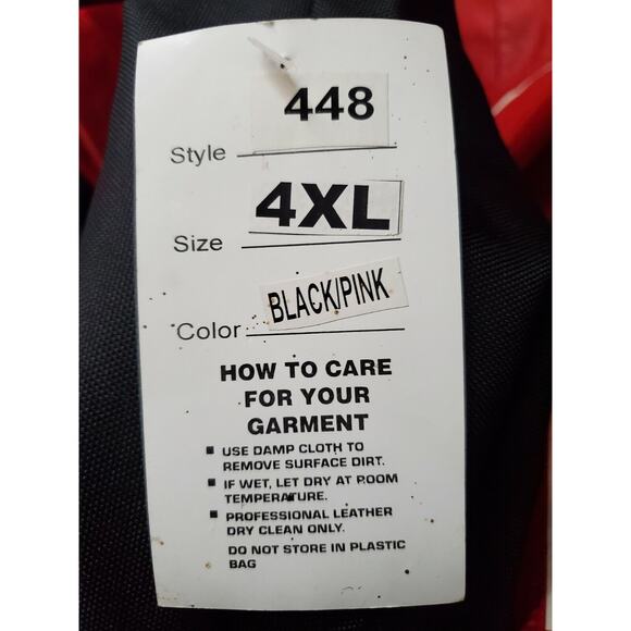 ZONY Inc Women's Black Pink Motorcycle Jacket (See Measurements) NWT - Picture 8 of 8